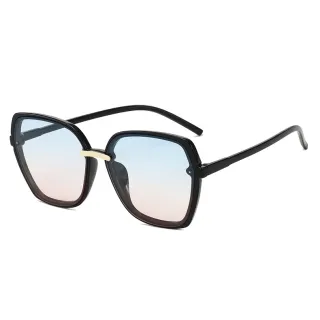 Óculos De Sol Quadrados Enormes 2020 Marca De Luxo Da Moda - C7.BLACK/GRAY PINK