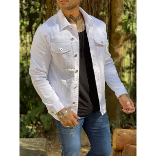 Sarja Branca Masculina Jaqueta - P