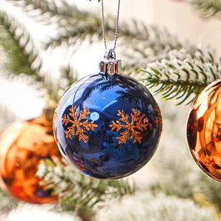 Conjunto de Ornamentos para Festa em Casa - 42pcs Bolas Grandes de Natal Multicor - E2#24PCS 6CM