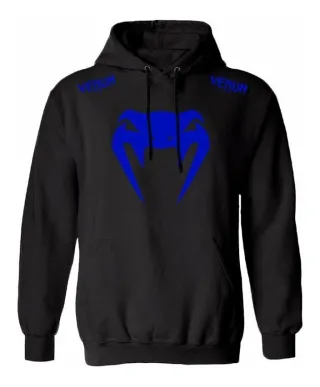 Incrível Blusão de Moletom Venum MMA para Academia na Raryel - Qualidade e estilo em uma peça única! - Cinza-Preto