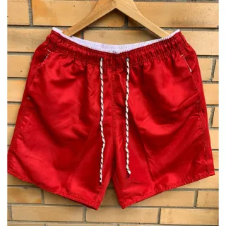 Tactel Masculino Adulto Mauricinho Surf Praia Piscina Lisas Secagem Rápida - Grafite