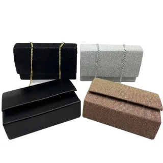 Bolsa Feminina Transversal para Festa Casamento Evento com Corrente - Camelão