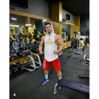 Regata Branca com Capuz Gold Diamond Cavada Fit - GG