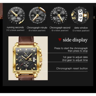 Relógio OLEVS Masculino Fashion Square à Prova D