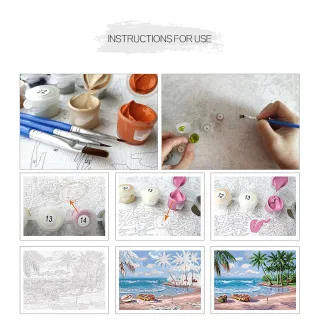 Pintura A Cores Por Números - Drofe (40X50 Cm) - 1464