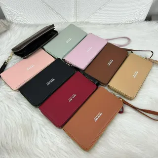 Coleção Deluxe: Carteira Feminina com Zíper e 1 Compartimento - VERDE814