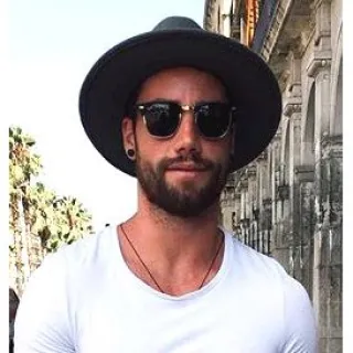 Chapéu unissex fedora clássico de feltro poliéster com aba dura média - Marinho