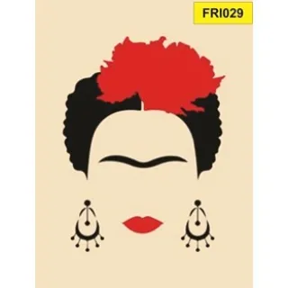 Placa 21 a 40 Frida Kahlo Decorativa - FRI30