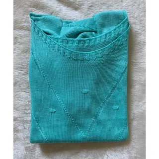 Moda Verão: Blusinha de Tricô Manga Curta Princesa - Raryel - Laranja neon