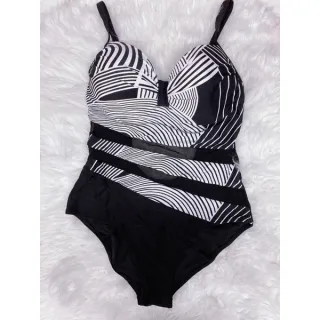 Moda Praia Feminina Plus Size - Maiô Estampado Tule - Verde