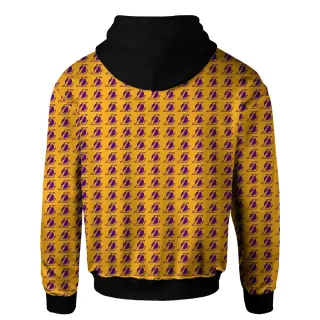 Estampa Roxa Basquete Moletom Unissex Full Print Fechado - Preto/Roxo