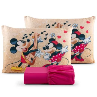 Poliéster Jogo de Lençol Casal Temático 3 Peças - Diversos - 11 VERMELHO