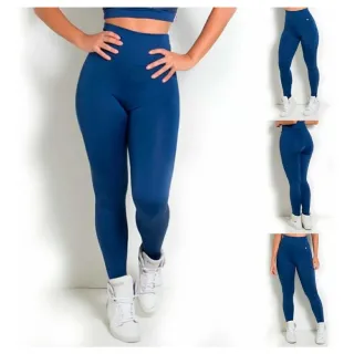 Promoção Kit 4 Calça Legging Suplex Fitness - Empina Bumbum, Envio Imediato - Preto/Cinza/Vinho/Azul