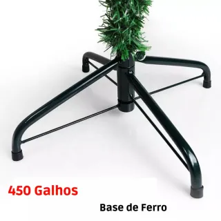 Decoração de Natal - Árvore de 1,50 metros com 450 galhos - 1,50 Metros / 300 Galhos