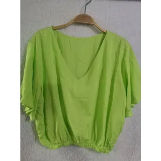 Moda verao blusa manga curta Duna - Vermelho