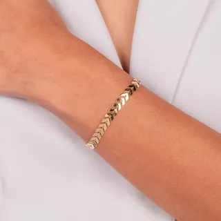 Colar Choker e Pulseira Escama de Peixe Banhado A Ouro 18K - Kit Conjunto - Fúcsia