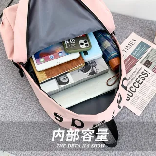 Mochila Escolar Unissexo Feminina com Estampa de Trevo - Ideal para Meninos e Meninas - Azul