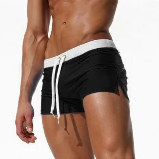 Roupa de Banho Masculina Sexy - Bermuda Maiô Sunga - white