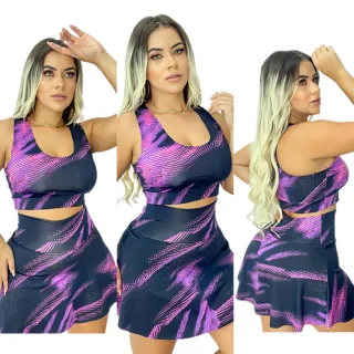 Conjuntos Saia Moda Feminina Roupa de Academia - P