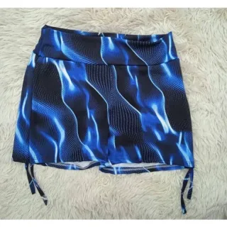 Short fitness suplex com corda lateral - ideal para malhar - estampa neutra