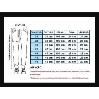 Calça Sarja Masculina Slim Lycra Elastano - Confortável e Estilosa - CALÇA SARJA Brim Azul MARINHO