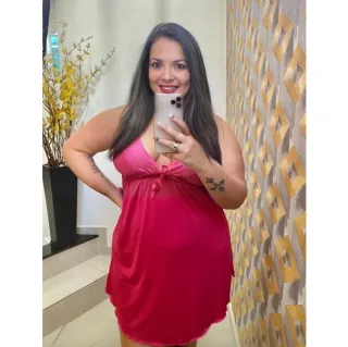 Liganete Plus Camisola Lisa Em - Vermelho