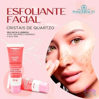 PhálleBeauty Cristais de Quartzo Esfoliante Facial PH0137 - Único