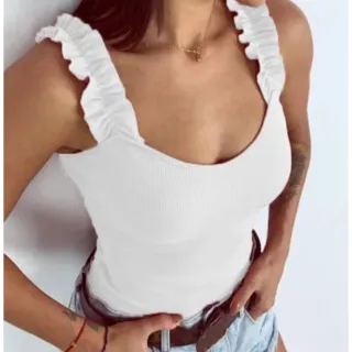 Canelada Alcinha Franzida Blusinha - Lilás