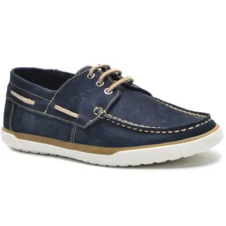 Promoção de Lançamento: Dockside Mocassim Masculino em Couro Legítimo - Azul