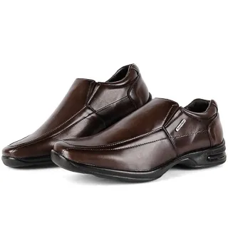Pronta Entrega Sapato Social Masculino Couro Premium Anti-Stress Ortopédico - Marrom