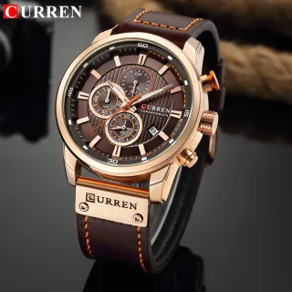 Relógio Masculino CURREN à Prova D'água - Moda Casual Luxo Original