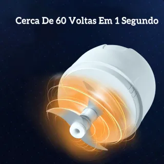 Recarregável USB Moedor Mini Processador Elétrico Vegetais Alho Fruta Amendoim 250ml - Único