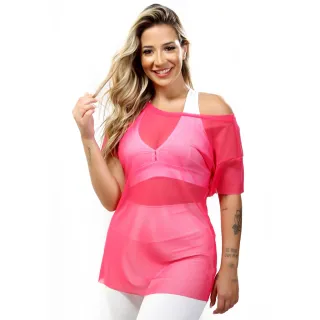 Lançamento Blusa de Tule 10736 - Rose