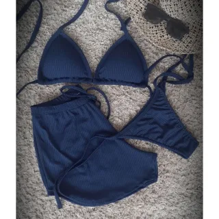 Shortinho Canelado com Biquíni - Rose