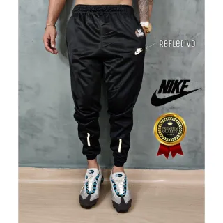 Calça Moletom Slim Jogger Refletiva Nik - Treino Casual Sport - Essential NK 01
