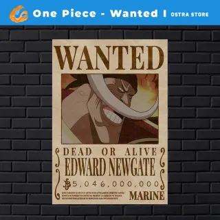 Placa decorativa MDF - One Piece Wanted I de 01 a 15 - Presente - #9