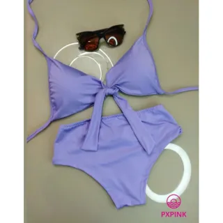 Hot pants de lacinho com cós largo - Mega oferta! - Preto