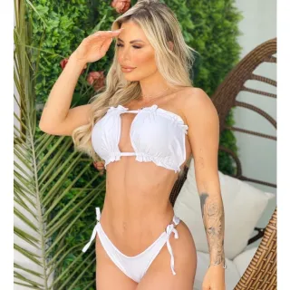 Biquíni Concha Quadrado Tomara Q'Caia Cortininha Blogueiras - CAMUFLADO VIOLETA