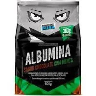Proteina Pura - Albumina 500g Pasteurizada e Desidratada de Clara de Ovo - Abacaxi com Hortelã