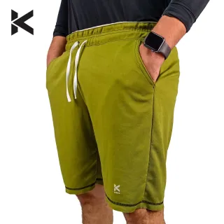 Bermuda Treino Masculina Diagonal Moletom Academia - K STORE - Cinza