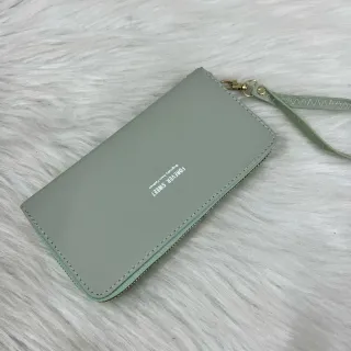 Coleção Deluxe: Carteira Feminina com Zíper e 1 Compartimento - VERDE814