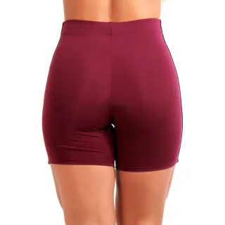 Bermuda Fitness Elástico Lateral Academia - Vinho