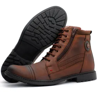 Coturno Masculino Casual Dhshoes - Cano Baixo e Zíper