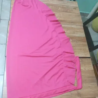 Moda praia pareô liso longo - 2kit - Rosa nenon