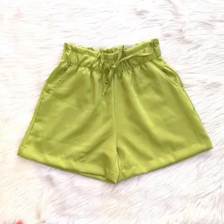 Moda Verão Feminina Alfaiataria Curta em Tecido de Qualidade - Fúcsia