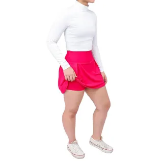 Saia Shorts Feminino Suplex Fitners para Academia e Caminhada - GG/48-50