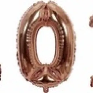 Decoração Balão Metalizada Rose Gold Número 18 - 45cm - 5