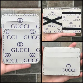 Várias marcas e modelos de Carteira Masculina Mágica unissex - versace branca\roxo