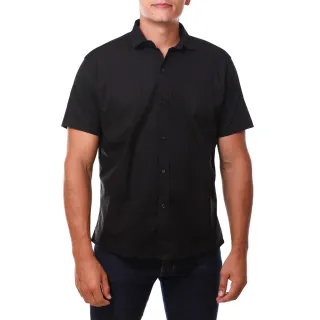 Promoção Camisa Social Slim Masculina Manga Curta - Verde Escuro
