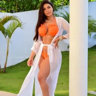 Verão Luxo Lançamento Longa Ajustável Praia Saida - VERE NEON